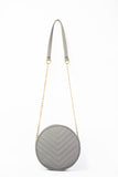 Cross Body Round V - Grey