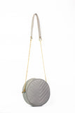 Cross Body Round V - Grey