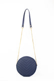 Cross Body Round V - Blue