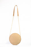 Cross Body Round V - Beige